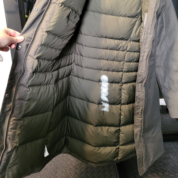 North Face Jump Down Women's Parka size Small in color taupe green - Picture 9 of 12